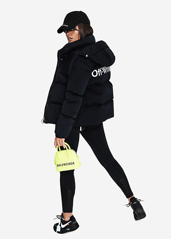 Hire - OFF White 'Logo Hooded Puffer Down Jacket' - Walk-In